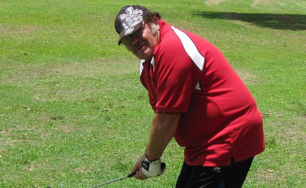 Ron Scott shows his skills at Gympie Pines. Ron Scott shows his skills at Gympie Pines.